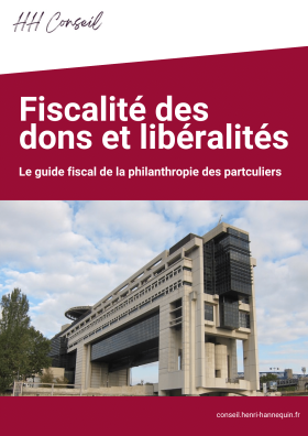 Guide fiscalité dons et libéralités - HH Conseil - Cover